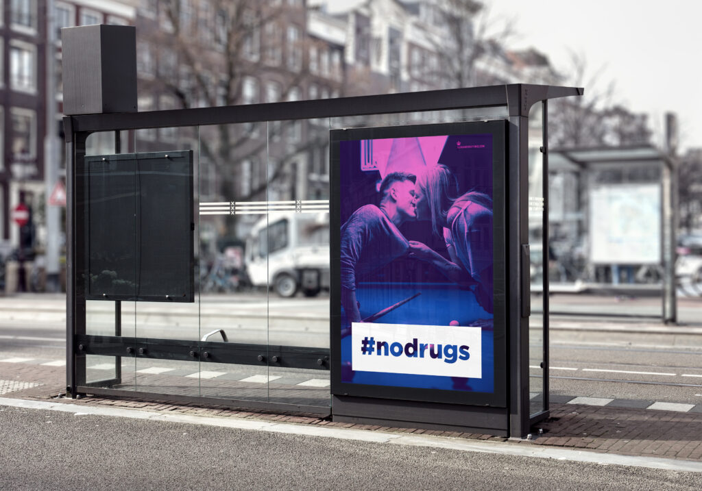 nodrugs plakat diskotek mockup2